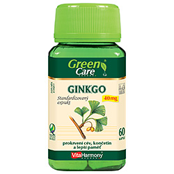 Ginkgo 40 mg - standardizovaný extrakt - 60 kapslí