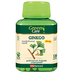 Ginkgo 40 mg - standardizovaný extrakt - ekonomické balení - 120 kapslí