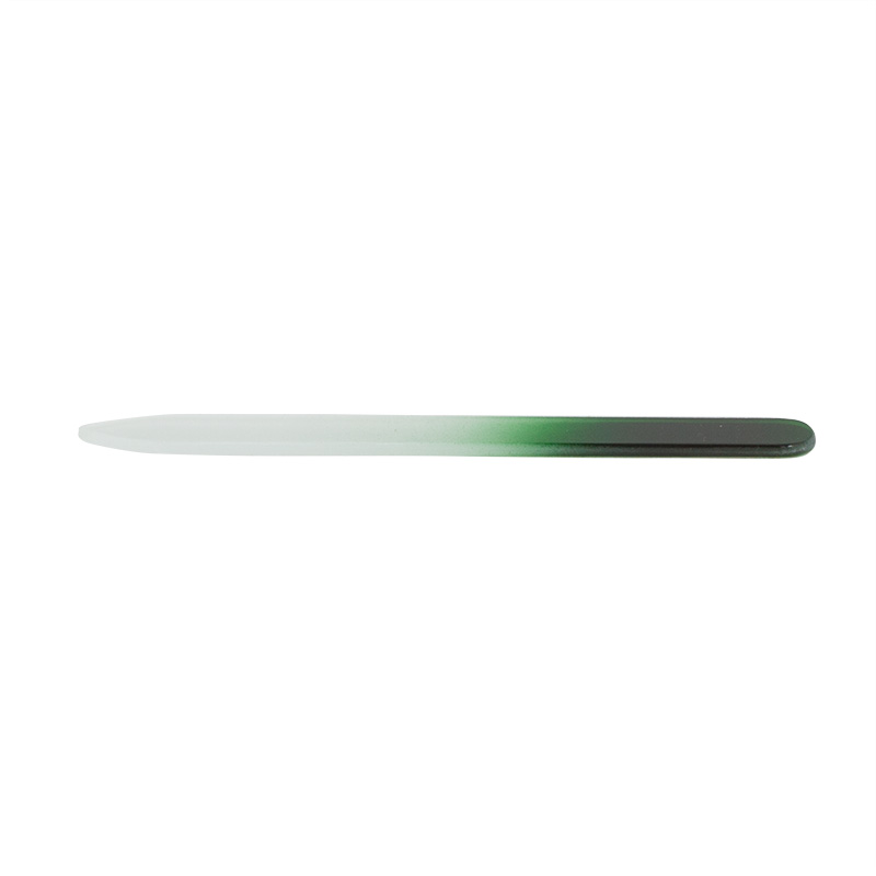 Pilník skleněný oboustranný 14 cm - zelený